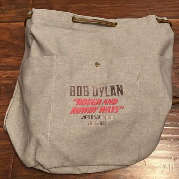 Bob Dylan Gray Rough And Rowdy Ways World Wide Tour 2021-2024 Graphic Backpack - Picture 1 of 10